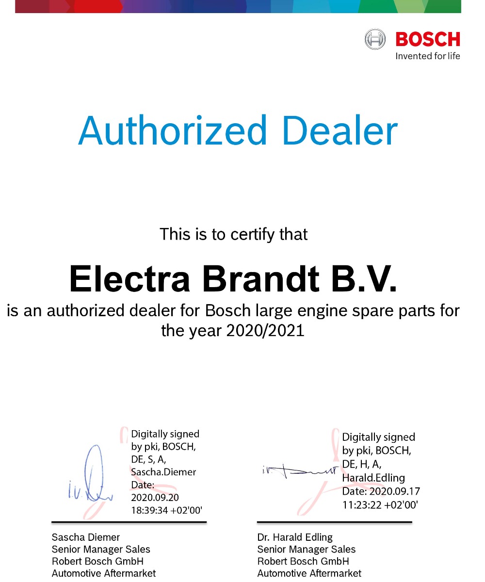 Electra Brandt - Bosch - Certified dealer